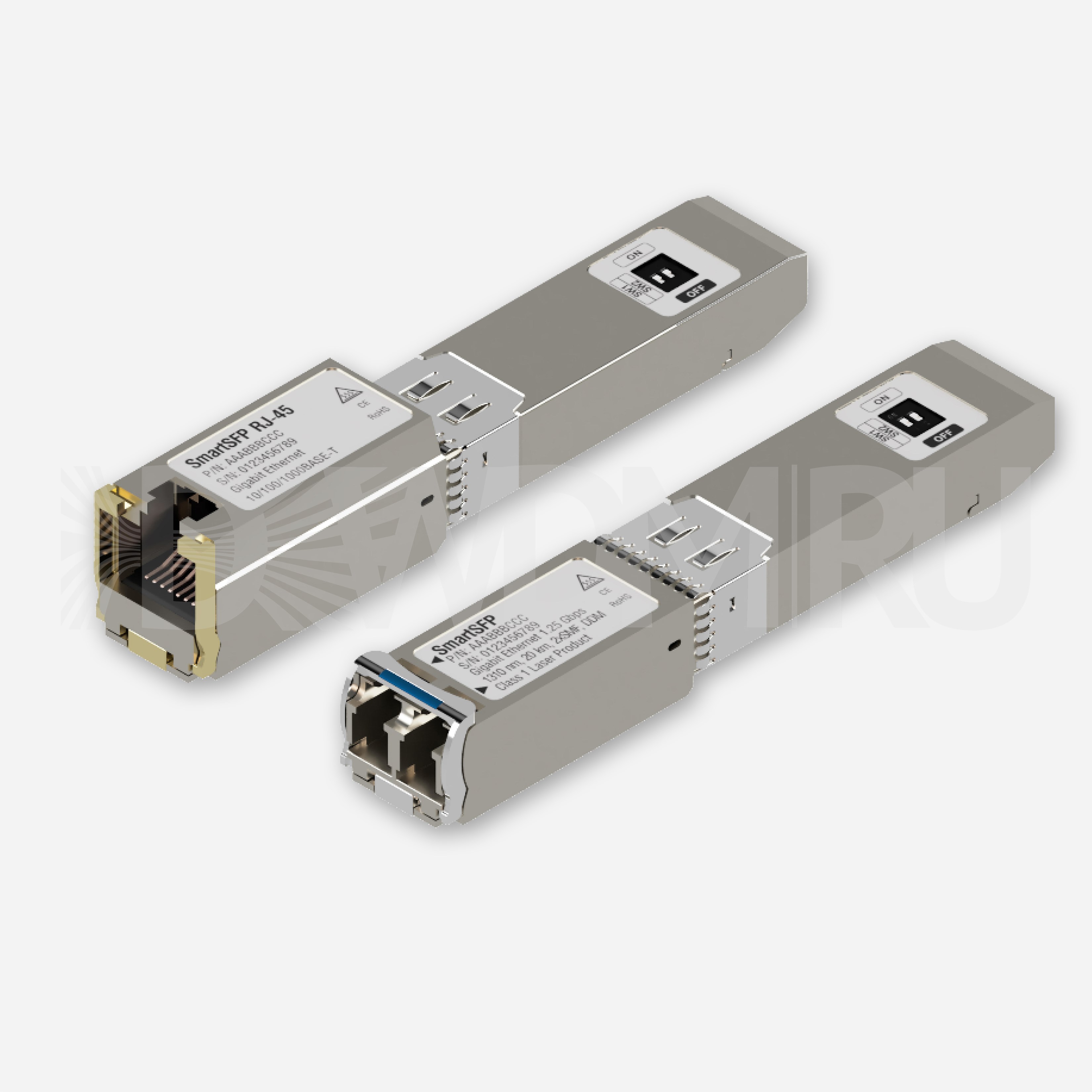 Интеллектуальный (Smart) SFP модуль, Gigabit Ethernet, Tx: 1550 нм Rx: 1310 нм, 40 км, LC, DDM (M720-SD-FP4)